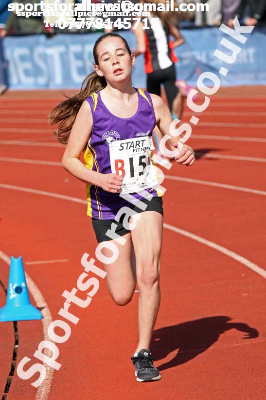 Girls under-13s  Northern 3 Stage Road Relay, SportsCity, Manchester. Photo: David T. Hewitson/Sports for All Pics
